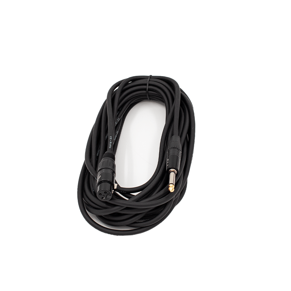 FTS Xlr Female To 6.35mm Mono Jack 10m FTS-TX009+TJ013/10M