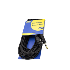 FTS Xlr Female To 6.35mm Mono Jack 10m FTS-TX009+TJ013/10M