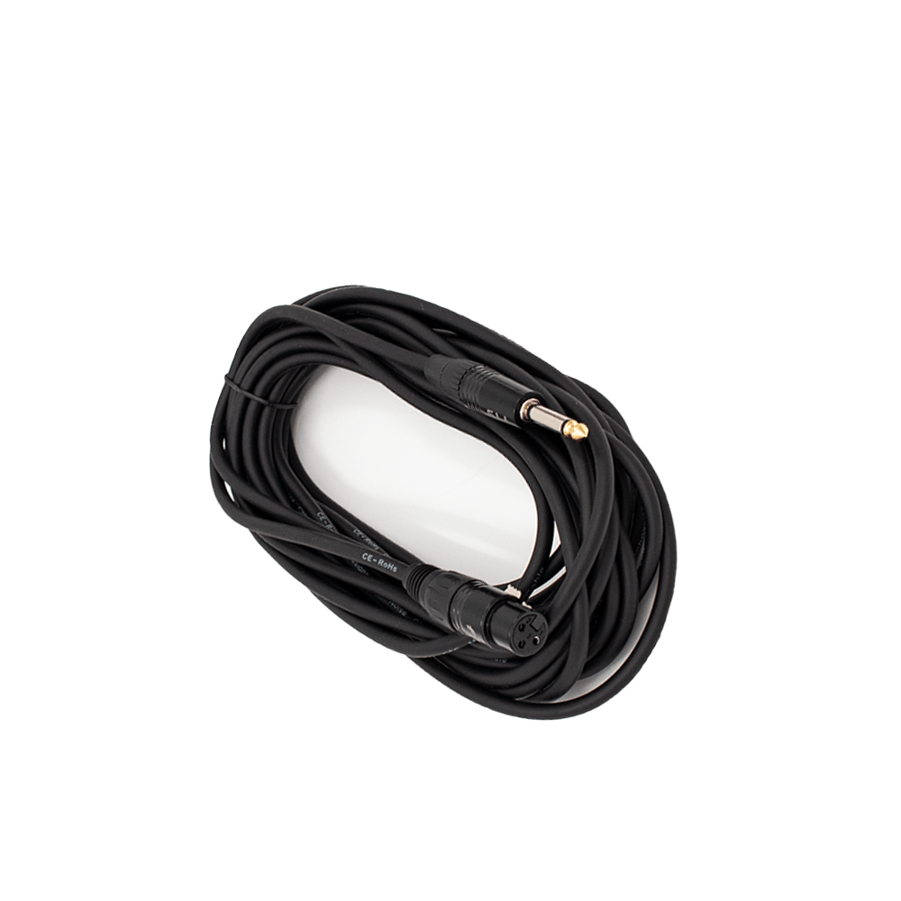 FTS Xlr Female To 6.35mm Mono Jack 10m FTS-TX009+TJ013/10M