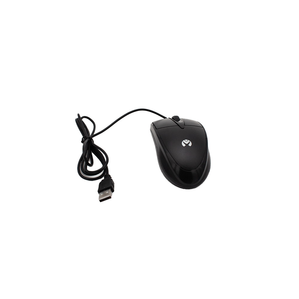 MOS-371U BK Mikuso Wired Optical Mouse 3 Buttons + 1 Wheel Black