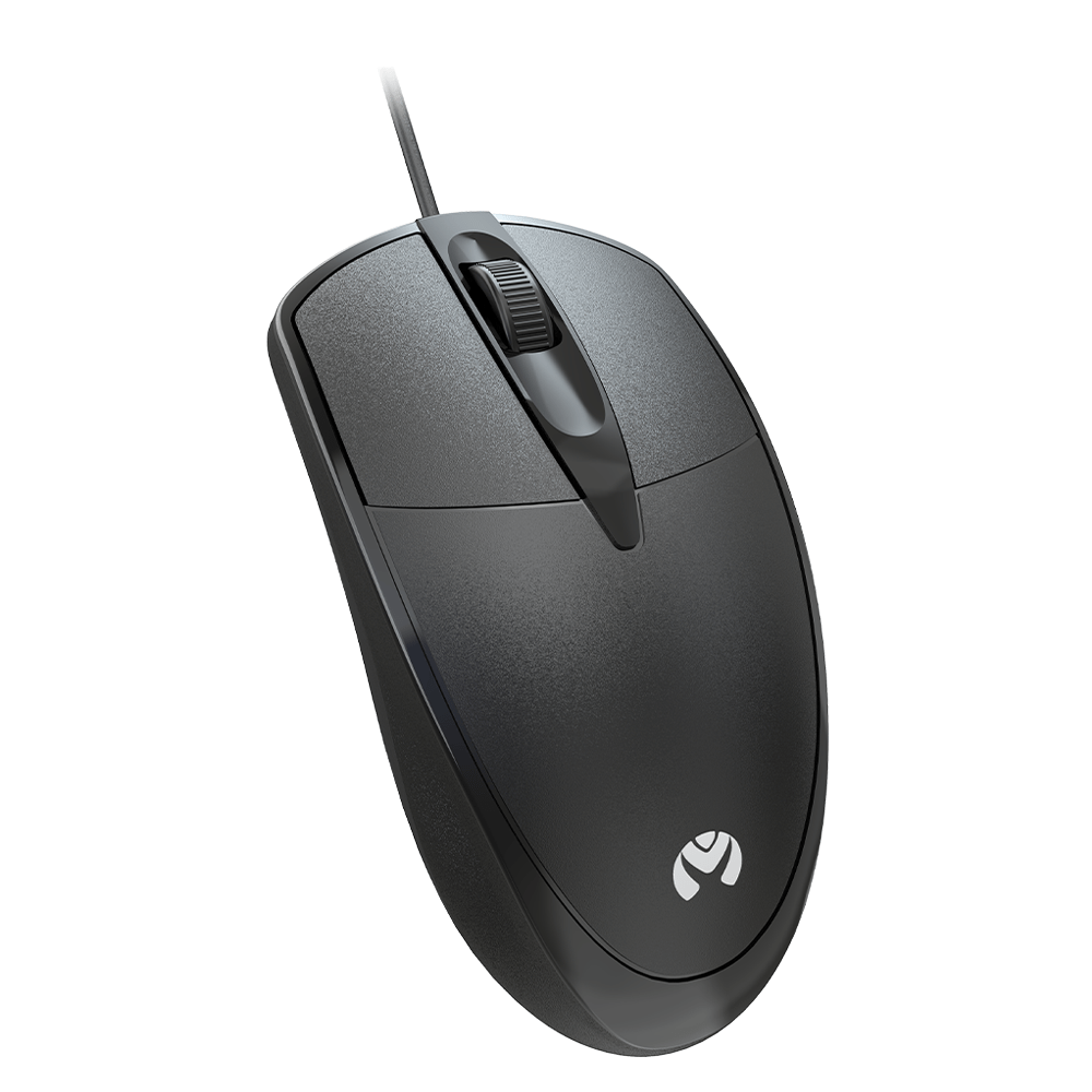 MOS-371U BK Mikuso Wired Optical Mouse 3 Buttons + 1 Wheel Black