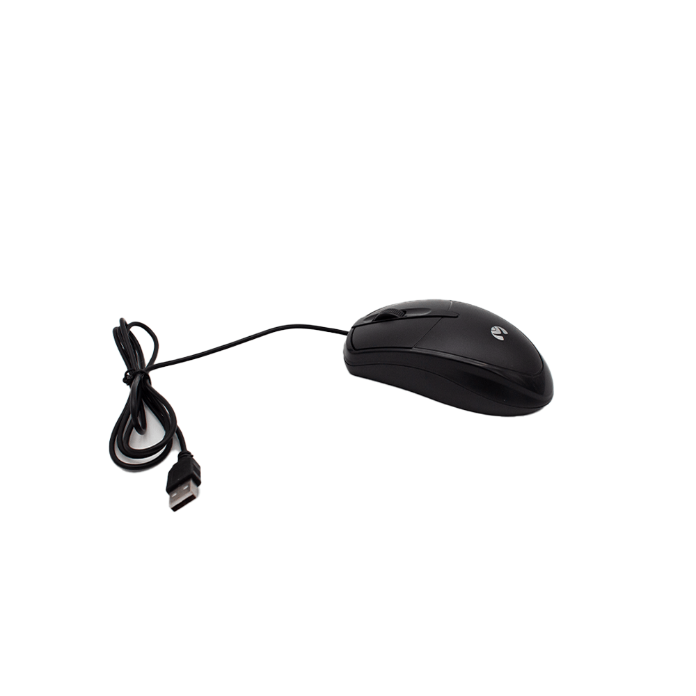 MOS-371U BK Mikuso Wired Optical Mouse 3 Buttons + 1 Wheel Black
