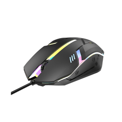 MOS-379U BK Mikuso Wired Mouse 3 Buttons + 1 Wheel Black