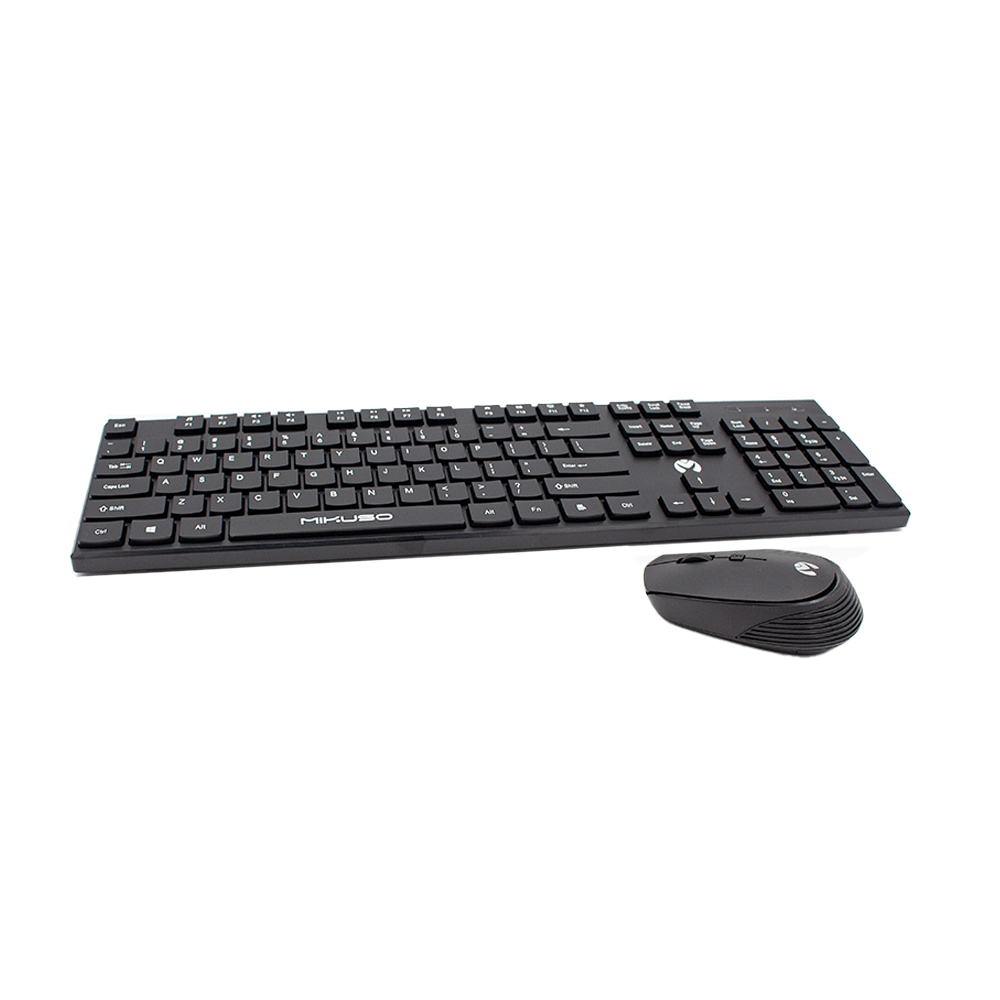 Mikuso 2.4GHz Wireless Mode Keymouse Suite Black KB-C026 BK
