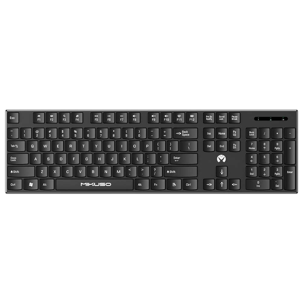 Mikuso 2.4GHz Wireless Mode Keymouse Suite Black KB-C026 BK