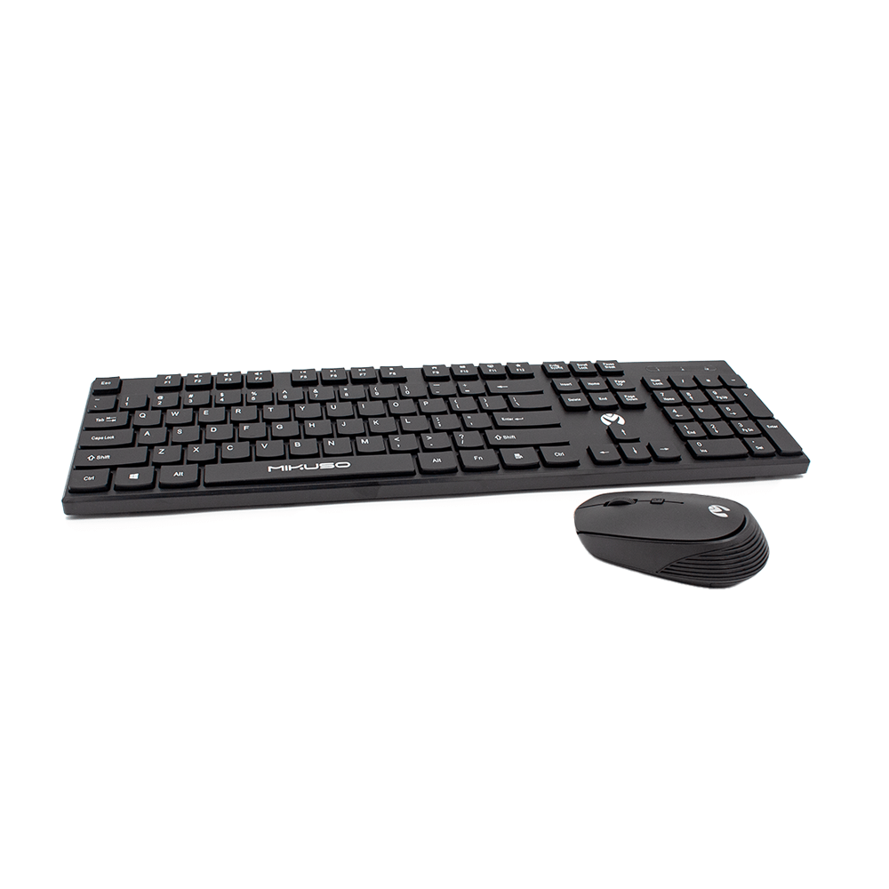 Mikuso 2.4GHz Wireless Mode Keymouse Suite Black KB-C026 BK