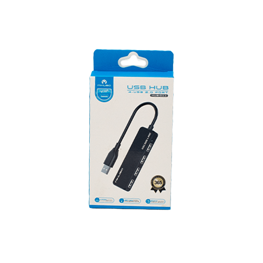 Mikisa USB 2.0 HUB 4-Port - Super Slim Black HUB-011 BK