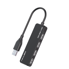 Mikisa USB 2.0 HUB 4-Port - Super Slim Black HUB-011 BK