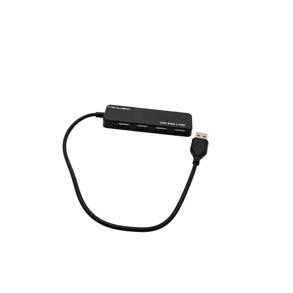 Mikisa USB 2.0 HUB 4-Port - Super Slim Black HUB-011 BK