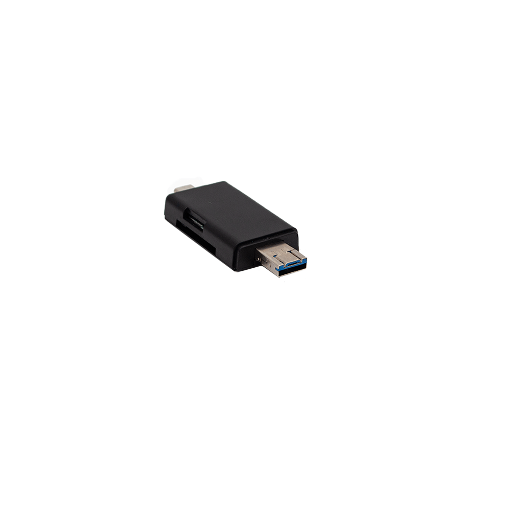 Mikuso USB 2.0 6-IN-1 MULTI-Function Card Reader Black CRD-011 BK