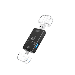 Mikuso USB 2.0 6-IN-1 MULTI-Function Card Reader Black CRD-011 BK