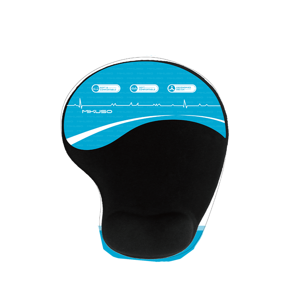 BK Mikuso Mousepad With Wrist pad Black MP-127