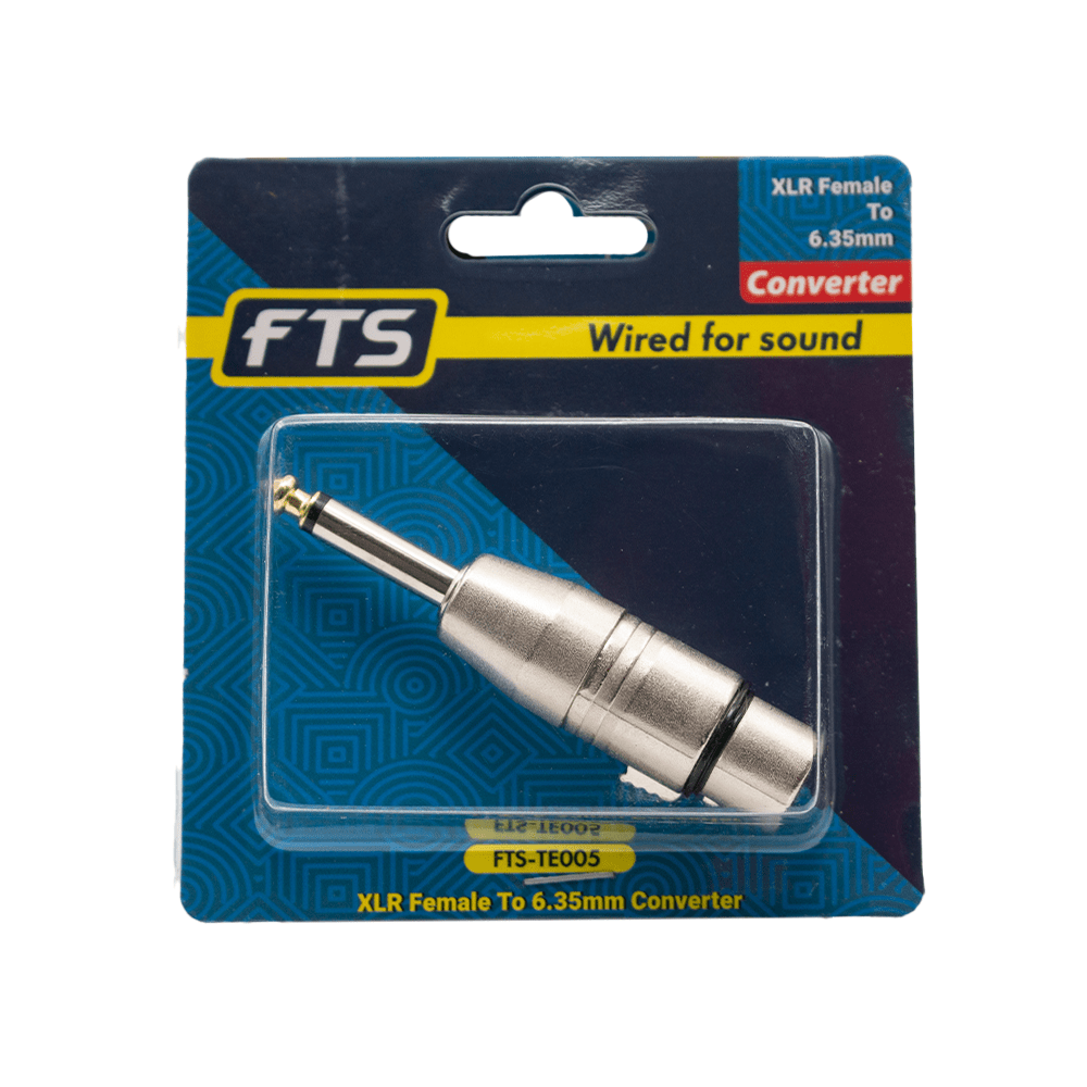 FTS XLR Female To 6.3mm Connector FTS-TE005