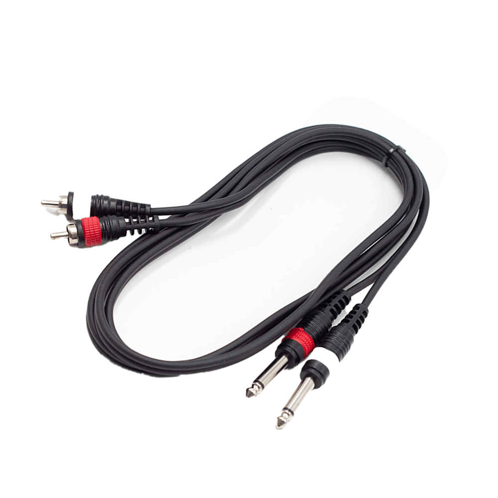 FTS 1.8M 2X6.35mm Mono Jack To 2RCA TLC153