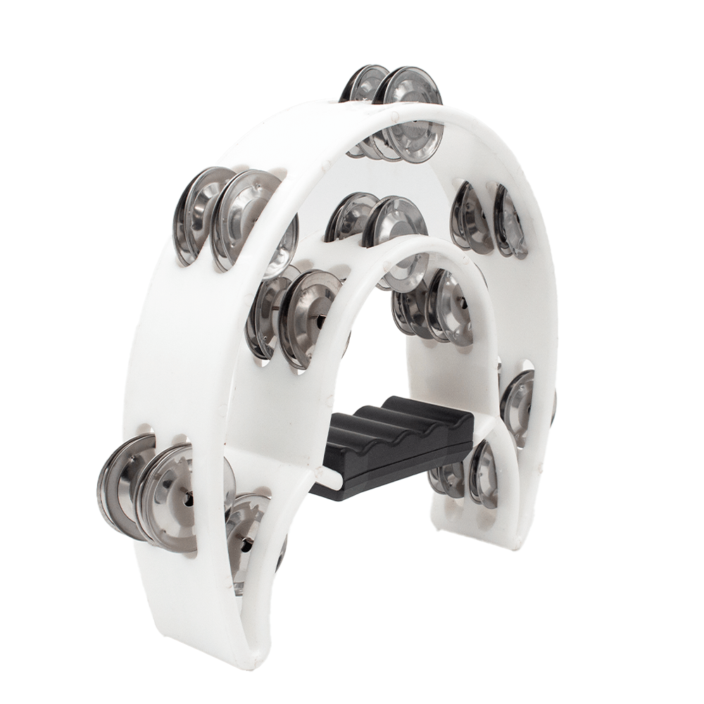 FTS Double Row Tambourine White FTS-JT-TX9-20 WH