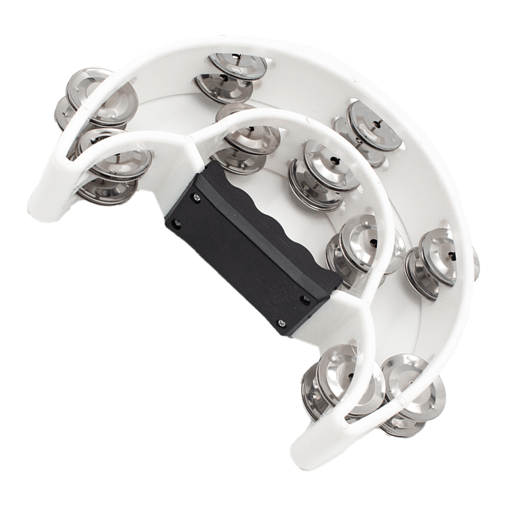 FTS Double Row Tambourine White FTS-JT-TX9-20 WH