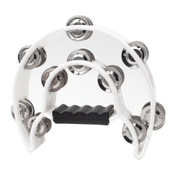 FTS Double Row Tambourine White FTS-JT-TX9-20 WH