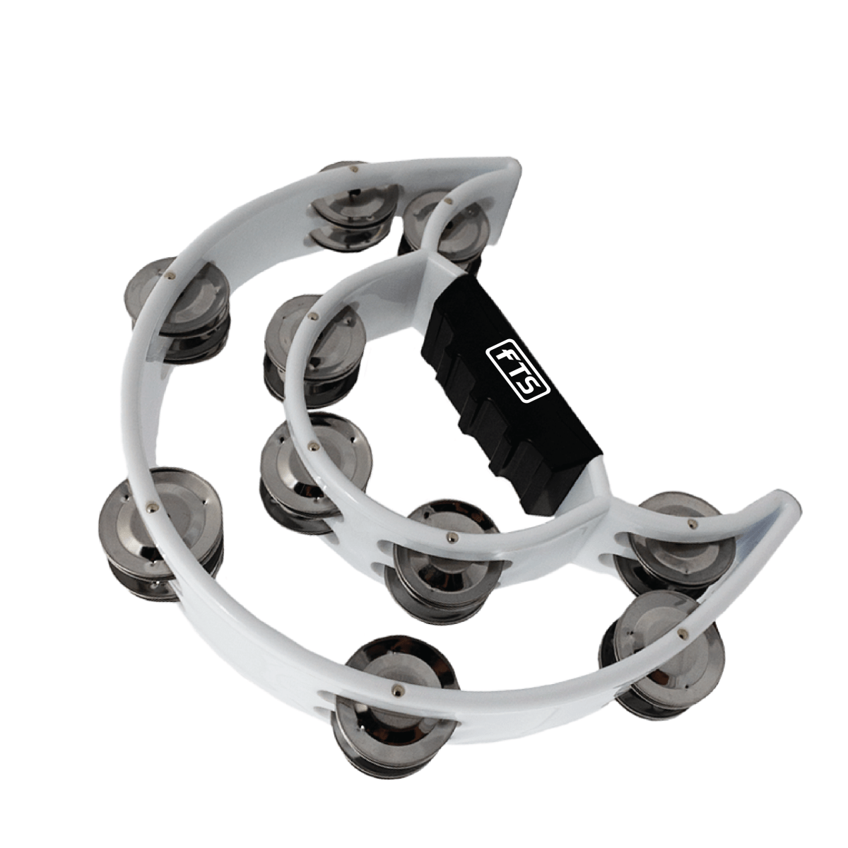 FTS Double Row Tambourine White FTS-JT-TX9-20 WH