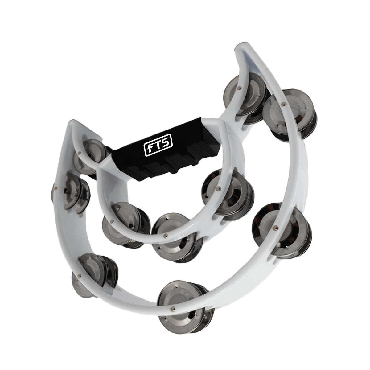 FTS Double Row Tambourine White FTS-JT-TX9-20 WH