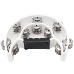 FTS Double Row Tambourine White FTS-JT-TX9-20 WH