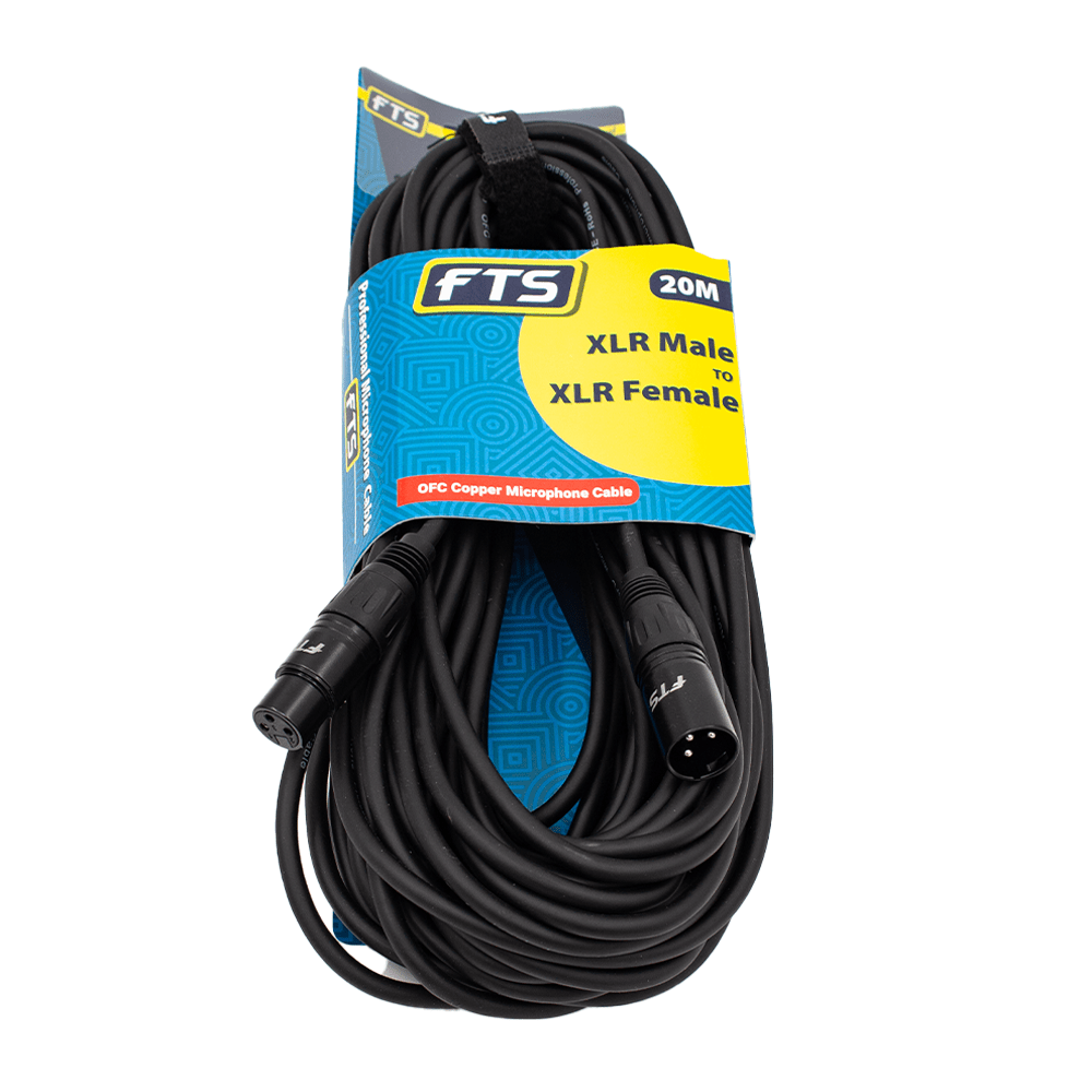 FTS 20m Xlr Male To Female FTS-TX009-TX012/20M