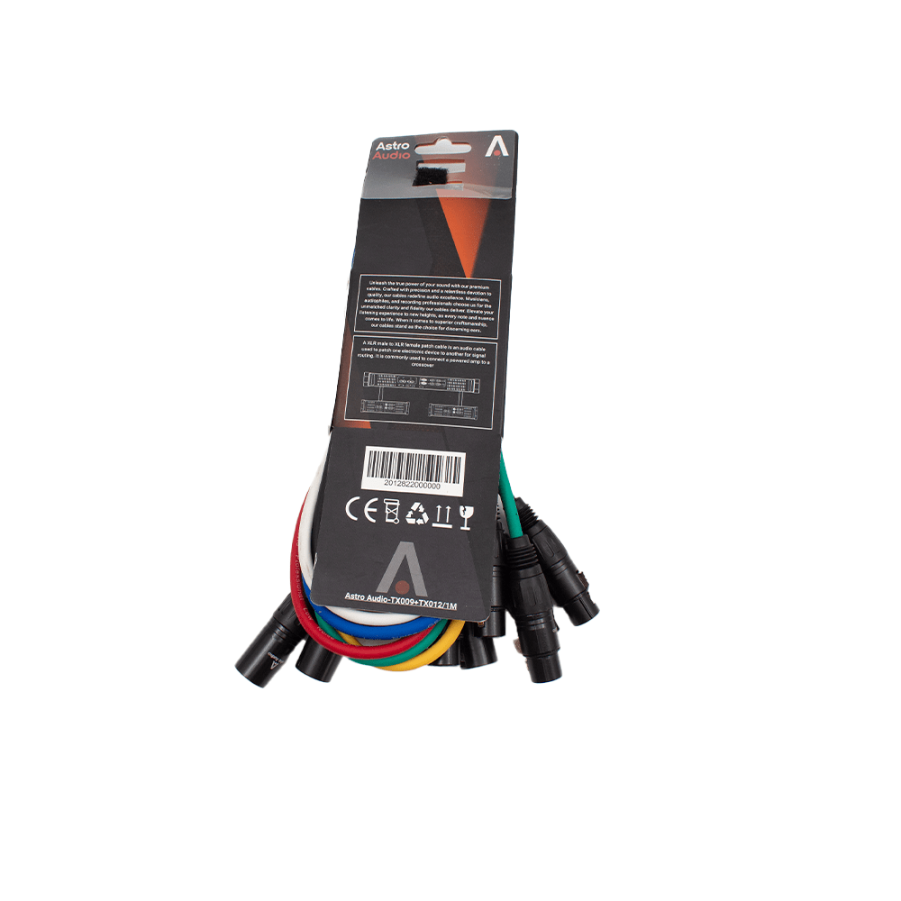 Astro Audio XLR Male to Female 6PcsTx009-Tx012/1M