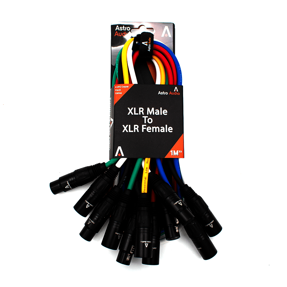 Astro Audio XLR Male to Female 6PcsTx009-Tx012/1M