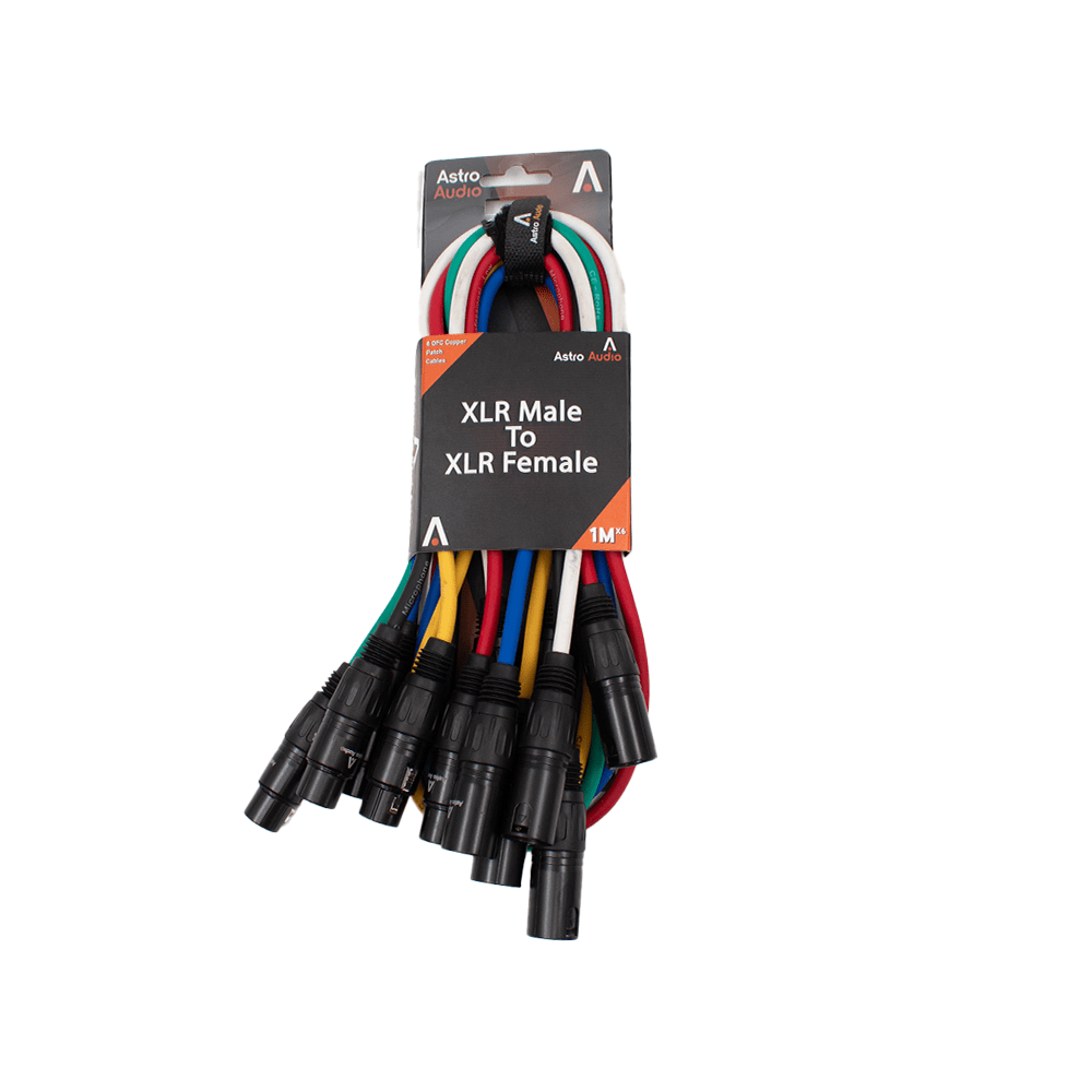 Astro Audio XLR Male to Female 6PcsTx009-Tx012/1M
