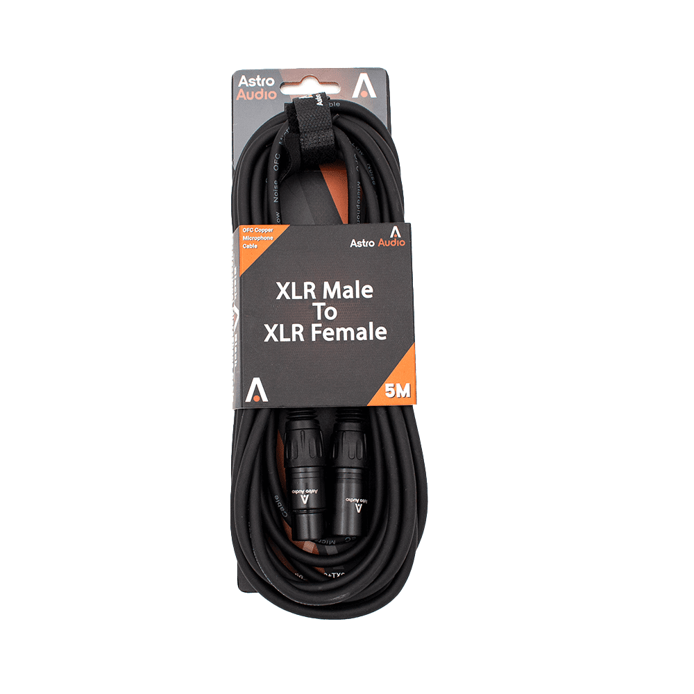 Astro Audio 5M XLR Male to XLR Female Mic Cable Tx009-Tx012BK