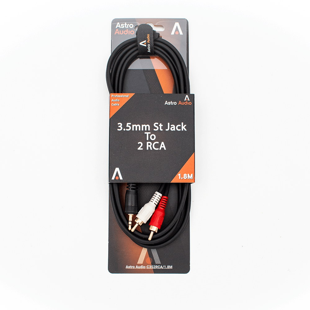 Astro Audio 3.5mm St Jack to 2RCA 1.8M C352RCA18