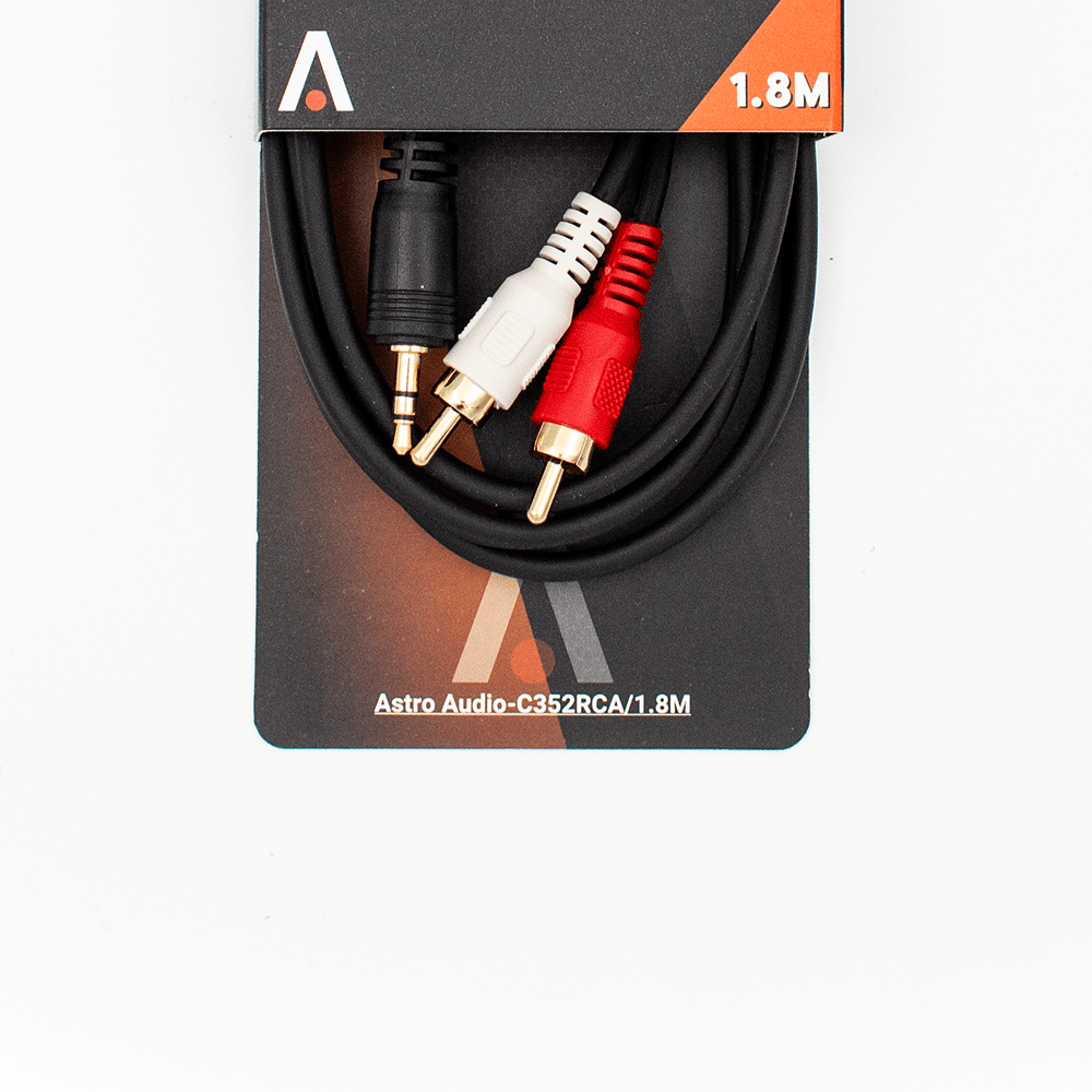 Astro Audio 3.5mm St Jack to 2RCA 1.8M C352RCA18