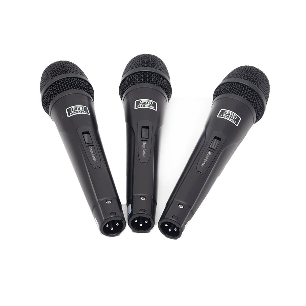 FTS 3 Pack Plastic Wired Microphone FTS-SF268