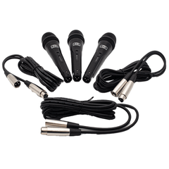 FTS 3 Pack Plastic Wired Microphone FTS-SF268