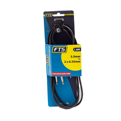 FTS 1.8M 3.5mm St to 2X6.35mm Cable TLC172
