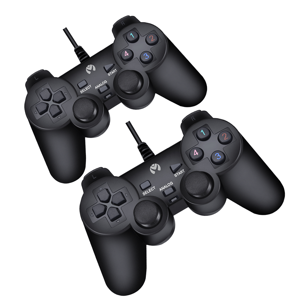 Mikuso Double Game Pad Wired Black GP-USB008 BK