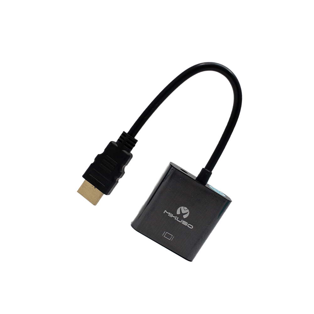 Mikuso HDMI To VGA+AUDIO Cable Black CBL-018 BK