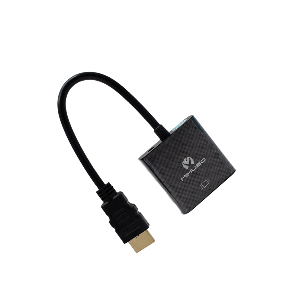 Mikuso HDMI To VGA+AUDIO Cable Black CBL-018 BK