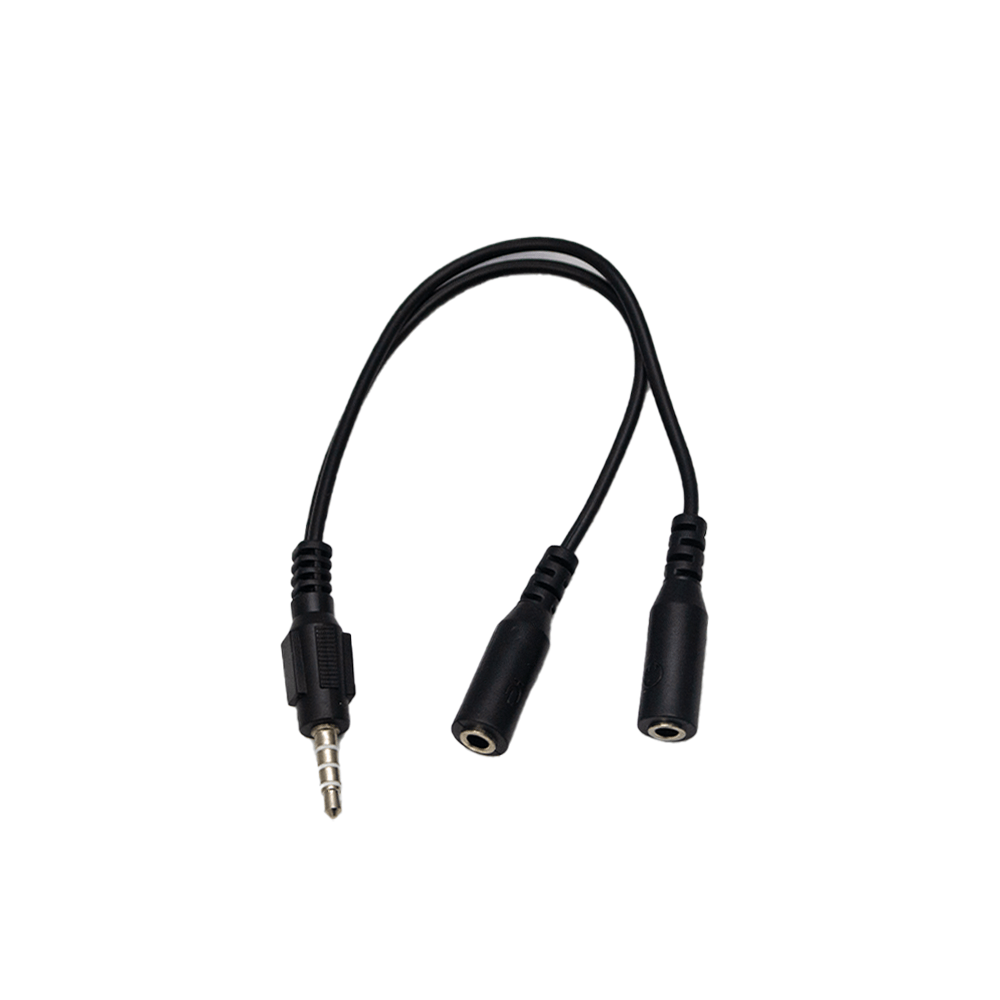 Mikuso 3.5mm to Headset+Microphone  Audio Cable Black CBL-123 BK