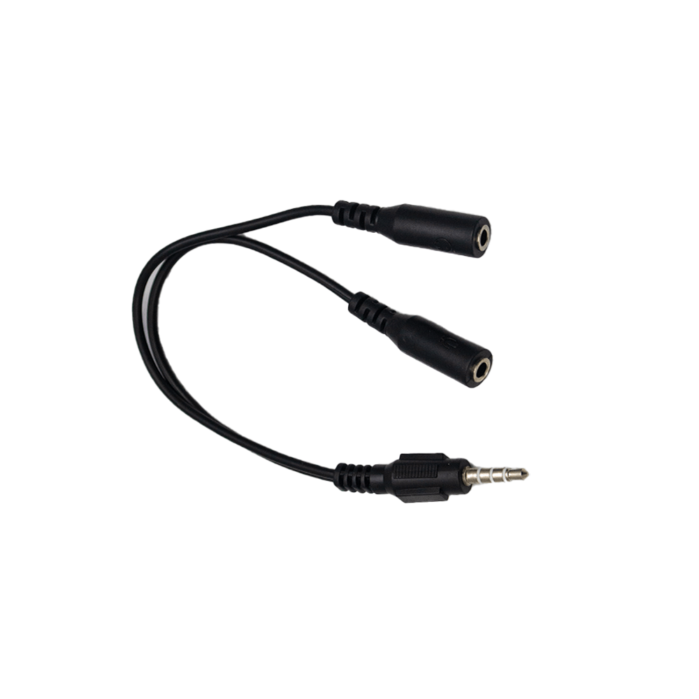 Mikuso 3.5mm to Headset+Microphone  Audio Cable Black CBL-123 BK