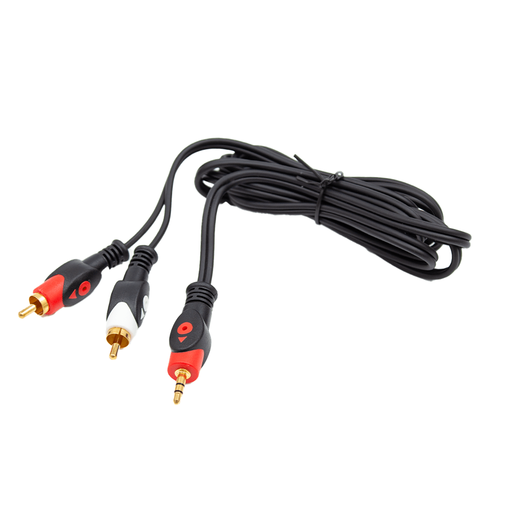 Astro Audio 3.5mm Stereo to 2 RCA Male Audio Cable 1.8m
