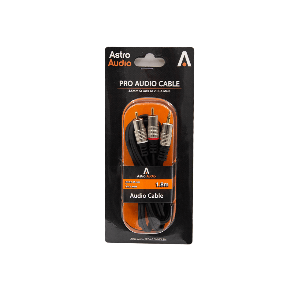 Astro Audio 1.8M 3.5mm St Jack to 2 RCA Cable2RCA-3.5MM1.8M