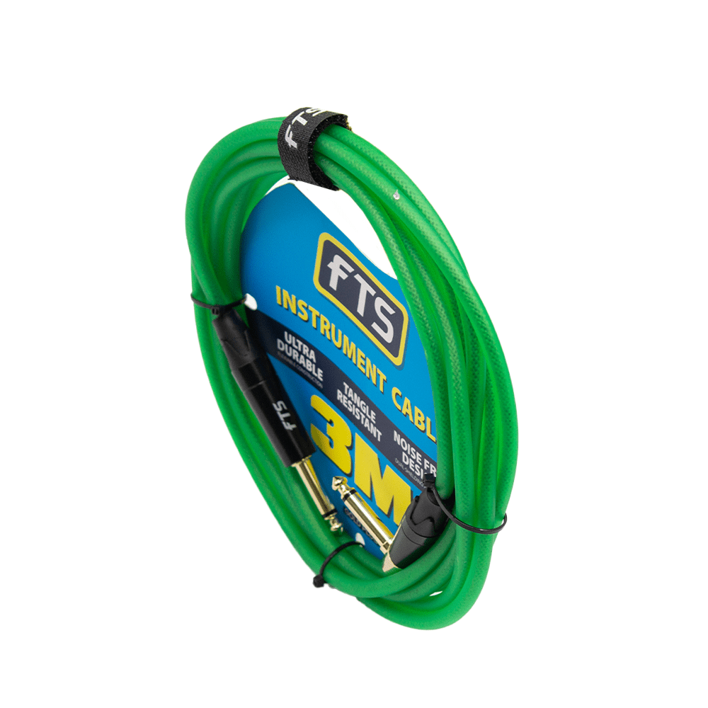 FTS Instrument Cable Alll 24K Gold Plug FTS-TJ134+TJ134A/3M