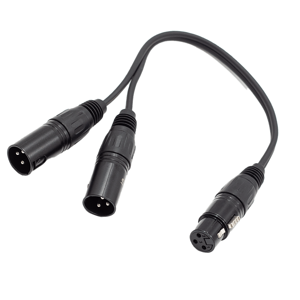 FTS-TX009+2*TX010/0.3M  XLR Female To 2x Xlr Male
