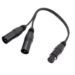 FTS-TX009+2*TX010/0.3M  XLR Female To 2x Xlr Male