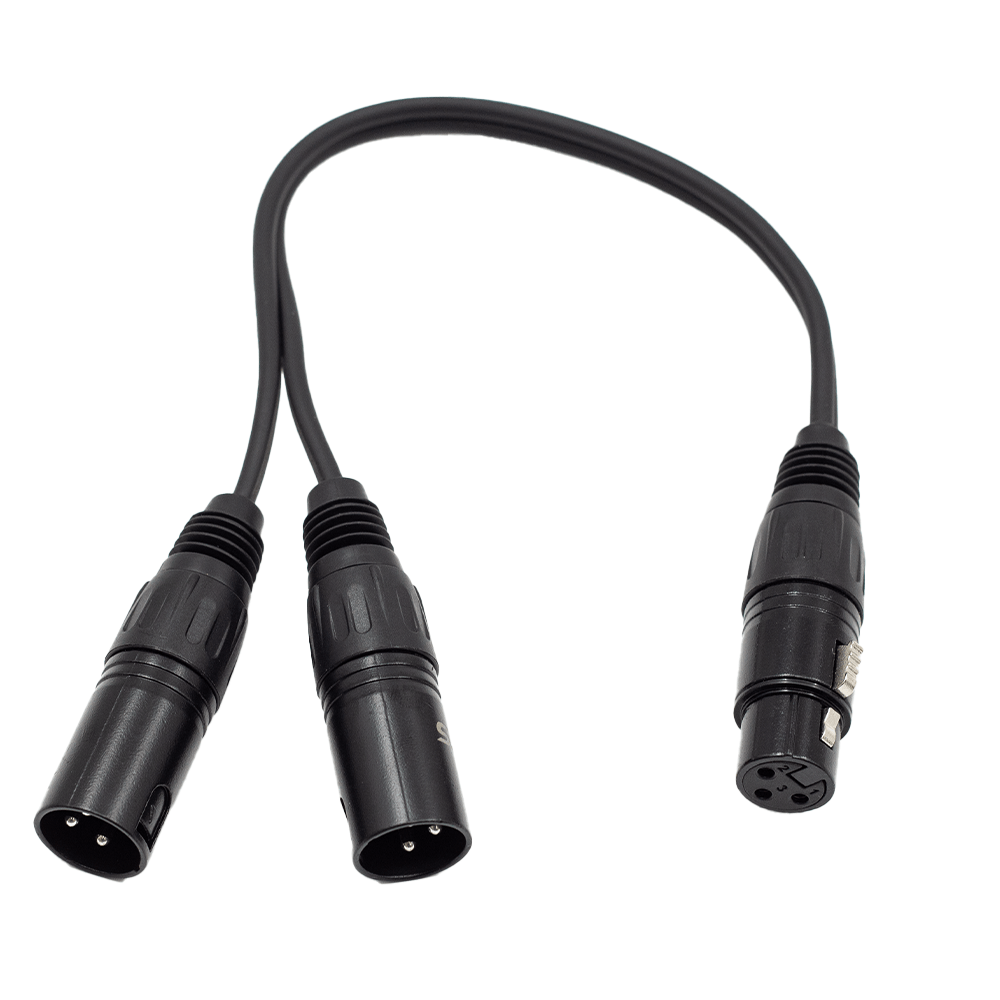 FTS-TX009+2*TX010/0.3M  XLR Female To 2x Xlr Male