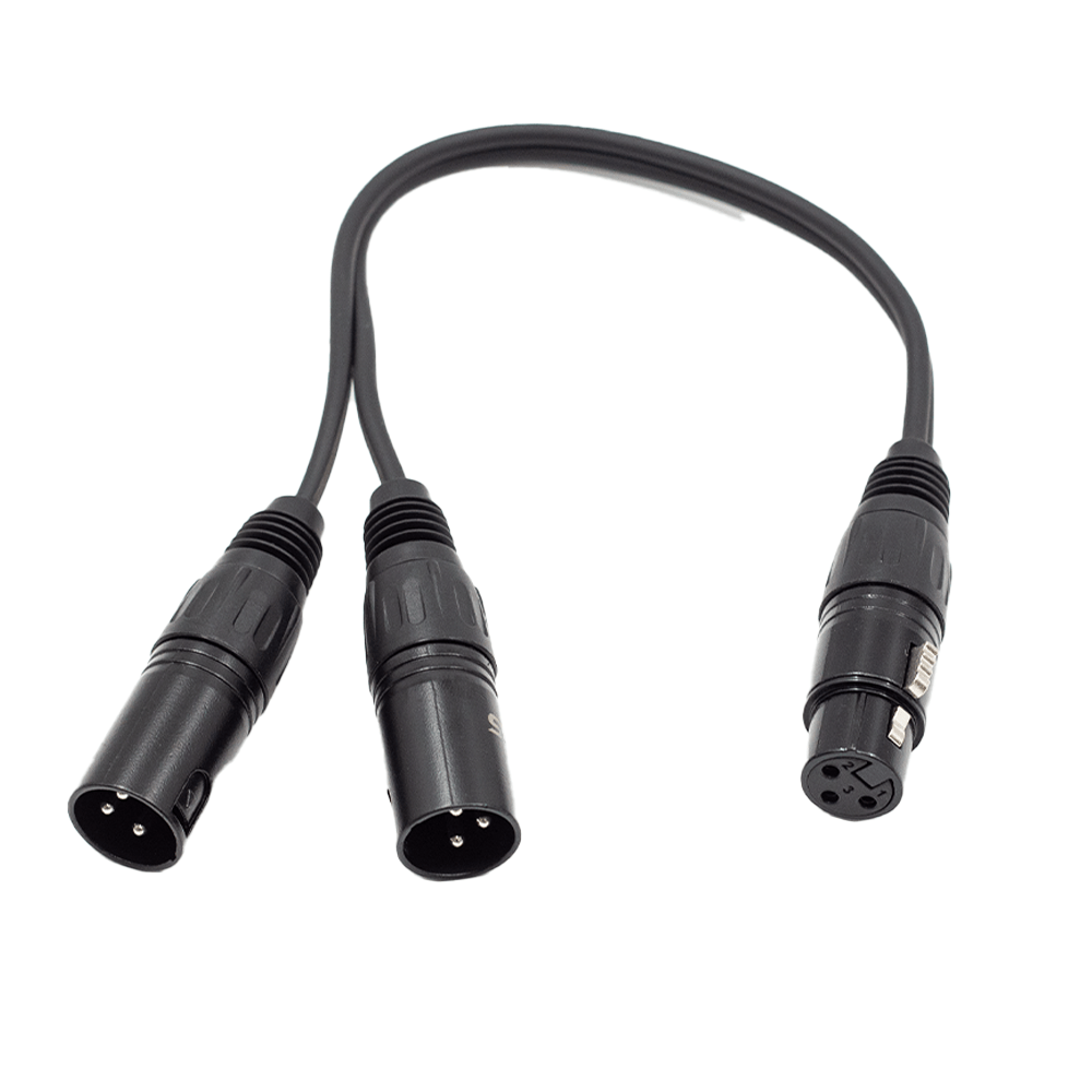 FTS-TX009+2*TX010/0.3M  XLR Female To 2x Xlr Male