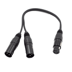 FTS-TX009+2*TX010/0.3M  XLR Female To 2x Xlr Male
