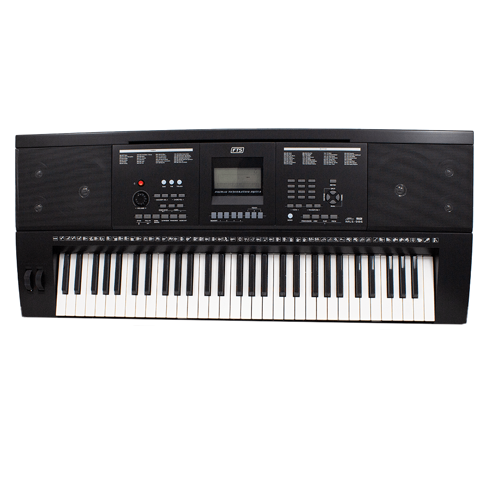 FTS 61 Key Professional Electronic Keyboard LCD Display MLS-986