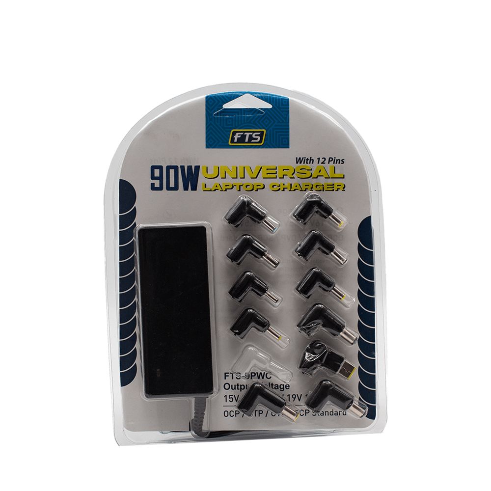 FTS 90W Universal Laptop Charger With 12 Pins 9PWC