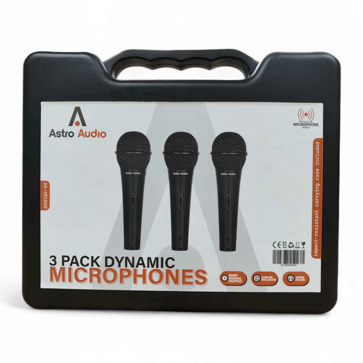 Astro Audio 3 Pack Dynamic Microphones AA-XM1800